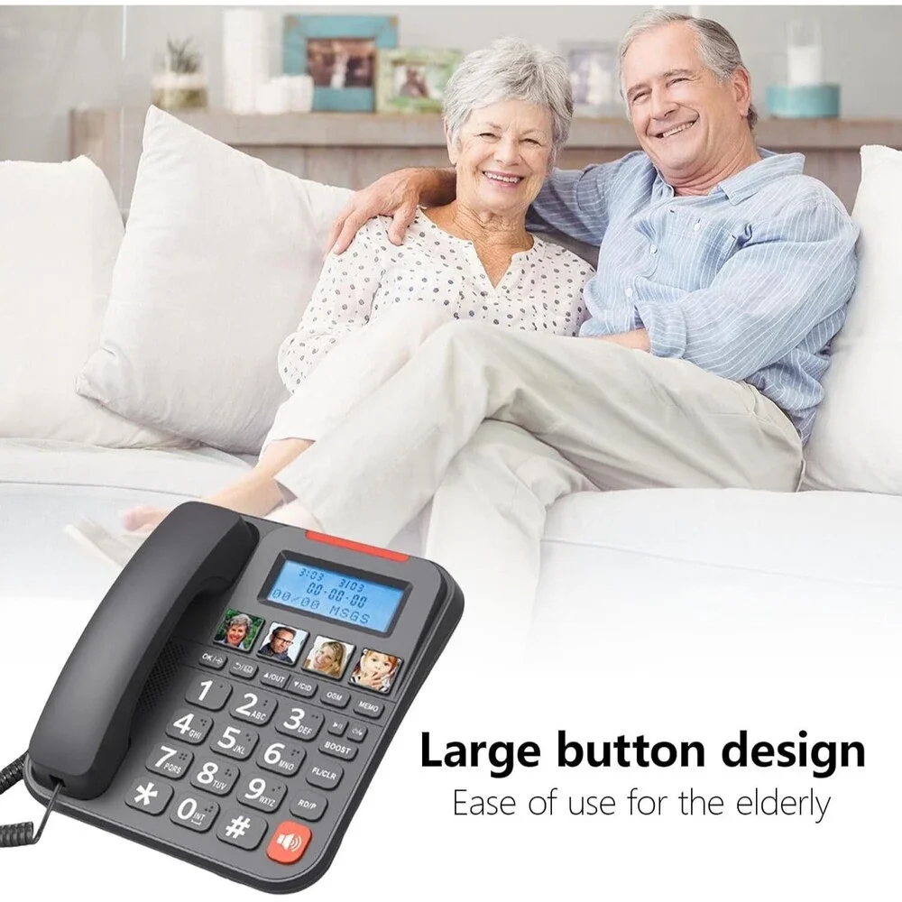 Corded Telephone with Speakerphone and Hearings Aid Compatibility GAPs